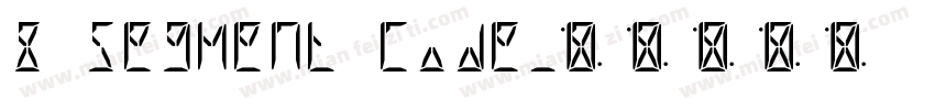 8 segment code字体转换